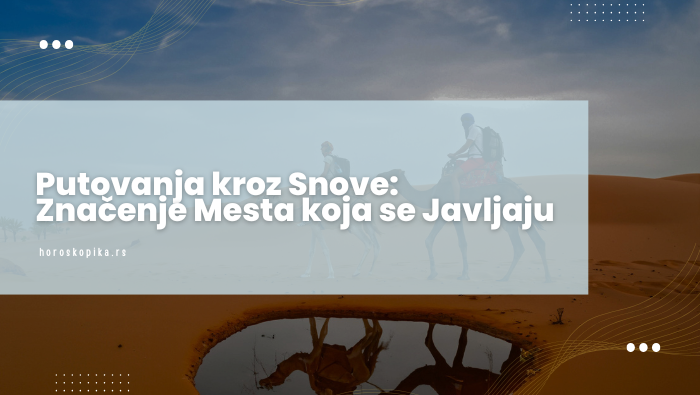 sta znace mesta u snovima