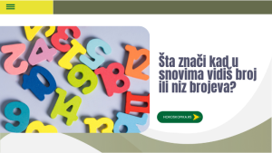 šta znači sanjati broj ili brojeve