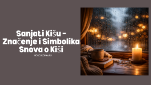 sanjati kišu značenje