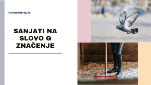 sanjati na slovo g znacenje