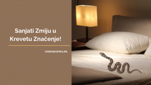 sanjati zmiju u krevetu znacenje