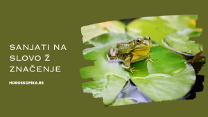 sanjati na slovo ž znacenje